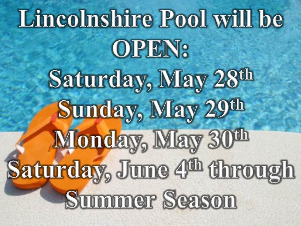 Lincolnshire Pool Opening for 2016