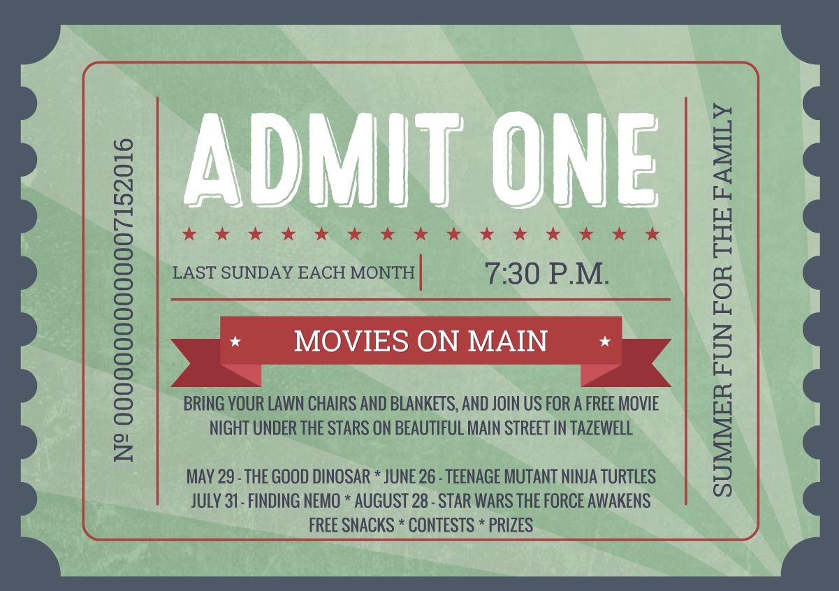 Movies on Main – Finding Nemo – July 31