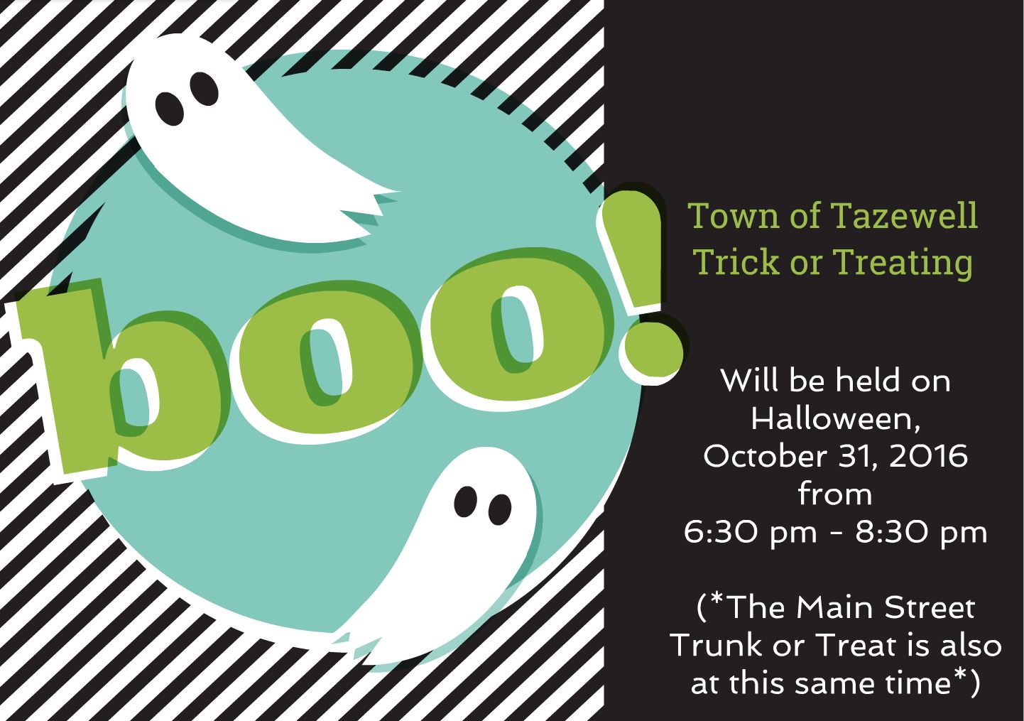 Trick-or-Treat Hours for 2016