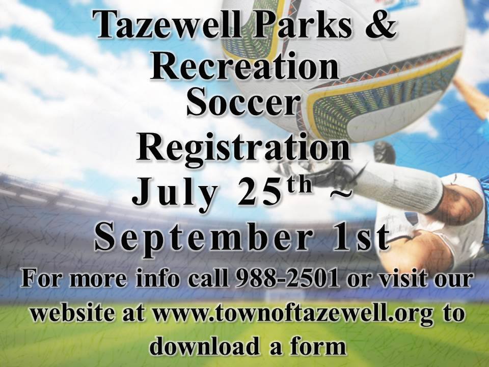 Soccer Registration Open July 25 – September 1 2017