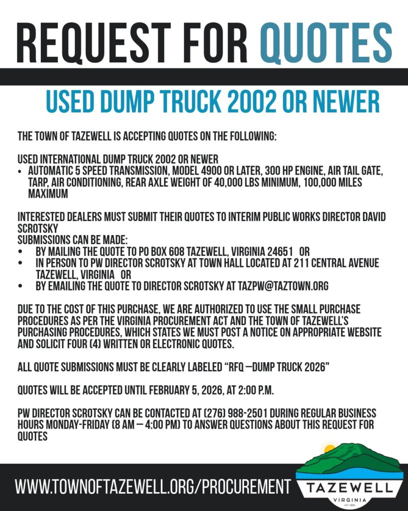 RFQ - Dump Truck