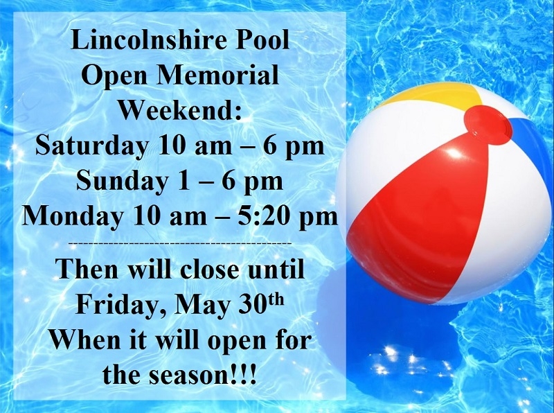 Lincolnshire Pool – Season Opening